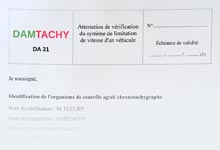 attestation vérfication limiteur